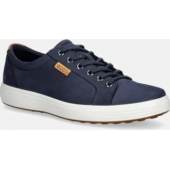 Pánské tenisky Nubukové tenisky Ecco Soft 7 M 430004.59140 námořnická modř 59X, EUR 46