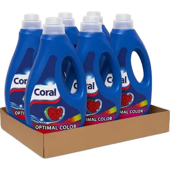 Prací gel Coral Optimal Color prací gel 6x26 dávek-VÝHODNÉ BALENÍ - originál z Německa