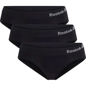 Kalhotky Reebok Dámské bezešvé kalhotky, 3 kusy (černá, L)