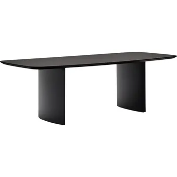 Jídelní stůl Černý lakovaný jídelní stůl Kave Home Litto 240 x 100 cm