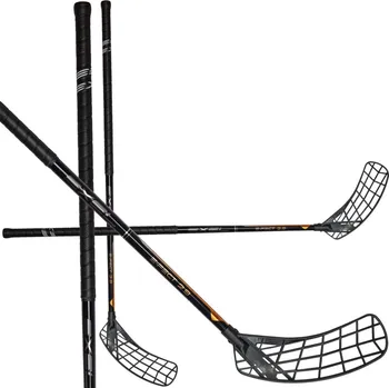 Florbal Exel E-FECT BLACK 2.9 ROUND Florbalová hůl černá, Levá (levá ruka dole), 101cm (=111cm)