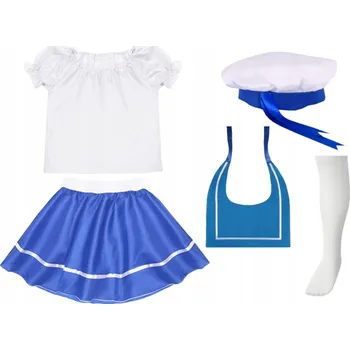 Karnevalový kostým KOSTÝM NÁMOŘNÍK SUKNĚ HALENKA 134-140 5el