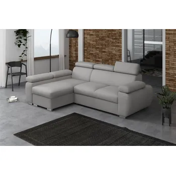 Sedací souprava FALCO Rohová sedací souprava Brooklyn levá světle šedá