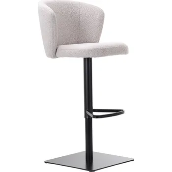 Barová židle LABEL51 barová židle WAVE bílé bouclé DX-74.004