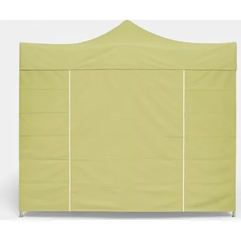 Zahradní altán 3m boční plachta nůžkový stan s dveřmi barva Olivová