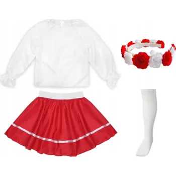 Karnevalový kostým KOSTÝM NÁRODNÍ SUKNĚ HALENKA 98-110 4el