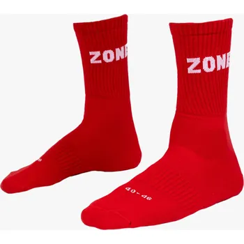 Zone floorball Club Ponožky EU 31-35, červená