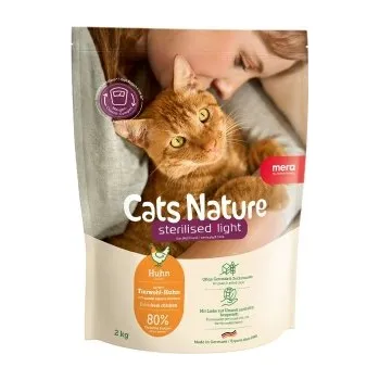 Krmivo pro kočku Mera Cats Nature Sterilised Light Adult Huhn Výhodné balení 2x10kg
