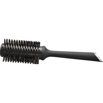 kartáč na vlasy ghd The Smoother kulatý kartáč na vlasy s přírodními štětinami 35 mm, Černá