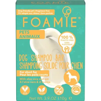 Kosmetika pro psa Foamie Dog Shampoo Bar Aloe Vera & Oats For Short Coat šampon pro psy s krátkou srstí 110 g