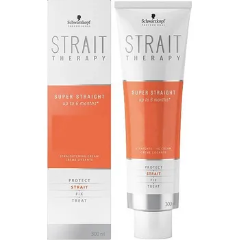 Stylingový přípravek Schwarzkopf Professional Strait Therapy Straighting Cream krém pro narovnání 300 ml, 1 - normální až lehce porézní vlasy, EXP. 11/2025