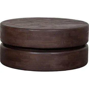 Konferenční stolek LABEL51 Konferenční stolek MILLY tmavě ø70 cm hnědý