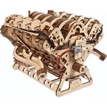 Ugears - 3D dřevěné mechanické puzzle Motor V8