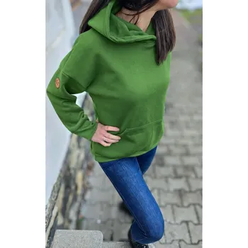 Dámská mikina Kulišárny Mikina dámská WARM ZELENÁ VELIKOST: 36-38