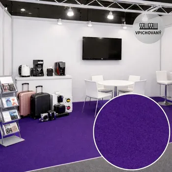 Koberec Obkladový (výstavní) koberec Revexpo 1385 (fialový) Označení šíře role: 2 m