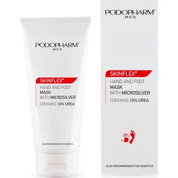 Tělová kosmetika PODOPHARM SKINFLEX maska na ruce a chodidla s mikročásticemi stříbra s 10% UREY - 75ml