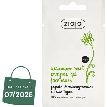 Pleťová maska Ziaja okurka - pleťová maska s mátou 7ml pleťová maska s mátou 7ml-výprodej
