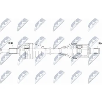 Poloosa kola Hnací hřídel - poloosa NTY NPW-FR-207