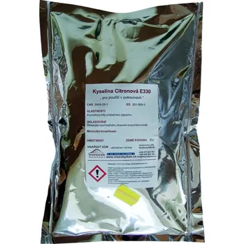 Kyselina citronová Hmotnost CZ: 5 kg