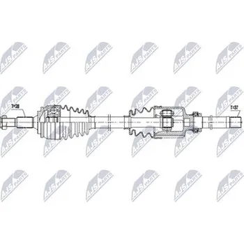 Poloosa kola Hnací hřídel - poloosa NTY NPW-CT-179