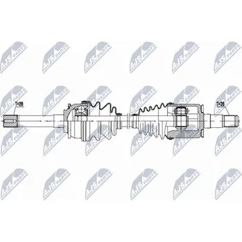 Poloosa kola Hnací hřídel - poloosa NTY NPW-HY-641