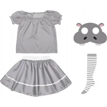 Karnevalový kostým KOSTÝM HROCH MASKA SUKNĚ HROŠÍK 116-128