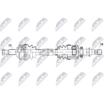 Poloosa kola Hnací hřídel - poloosa NTY NPW-RE-247