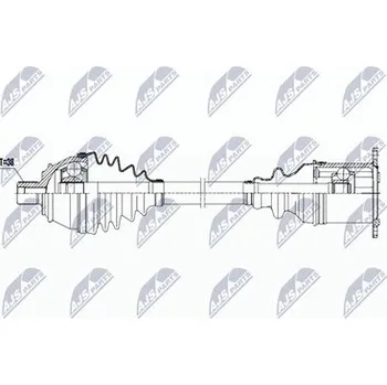 Poloosa kola Hnací hřídel - poloosa NTY NPW-AU-023