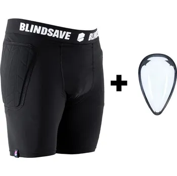 BlindSave Goalie shorts+cup Kraťasy se suspenzorem a polstrování kyčlí M, černá