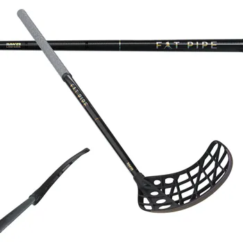 Florbal Fat Pipe RAW 29 LOW KICK CTRL SLICKS Florbalová hůl černá, Levá (levá ruka dole), 96cm (=106cm)
