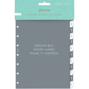 Diář FX Notebook, náplň A5, rozřazovač Minimal měsíční