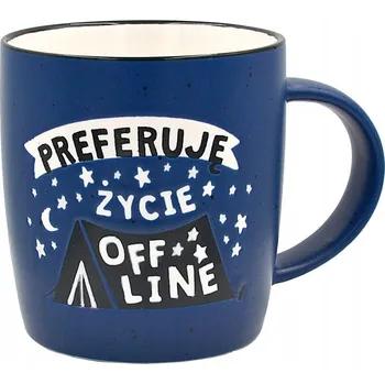 Hrnek kukartka Ručně malovaný s reliéfní ilustrací, keramika, 350 ml