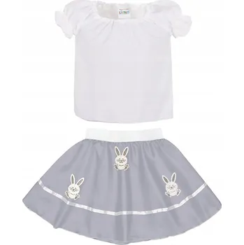 Karnevalový kostým KOSTÝM ZAJÍČEK SUKNĚ HALENKA JARO ZVÍŘÁTKA 116-128 2 díly
