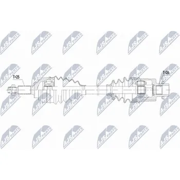 Poloosa kola Hnací hřídel - poloosa NTY NPW-SU-073