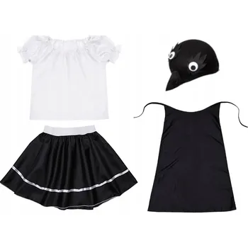 Karnevalový kostým KOSTÝM VLAŠTOVKA JARO STRAKA ČEPICE PŘEVLEK VLAŠTOVKY STRAKY 116-128 4 díly