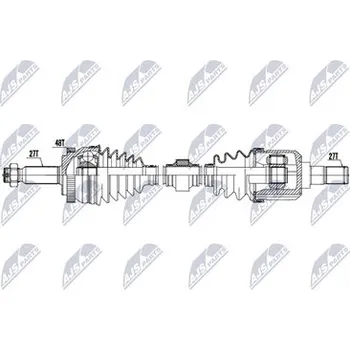 Hnací hřídel - poloosa NTY NPW-HY-654