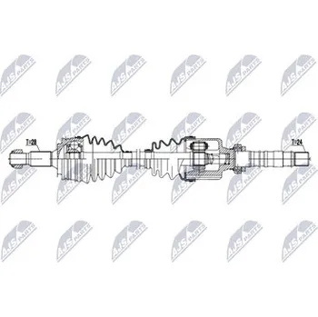 Poloosa kola Hnací hřídel - poloosa NTY NPW-PE-132