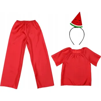 Karnevalový kostým KOSTÝM MELOUN KALHOTY HALENKA ČELENKA 98-110 4el