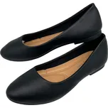 Lathay moda Dámské černé nadměrné baleríny Barva: Černá, Velikost: 41