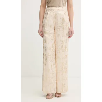 Dámské kalhoty Kalhoty s příměsí lnu Silvian Heach RAKOP GPP26239PA béžová 01X, vel. 36