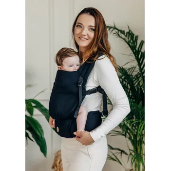 Nosítko LennyLight LITTLE HERRINGBONE EBONY BLACK, 100% bavlna