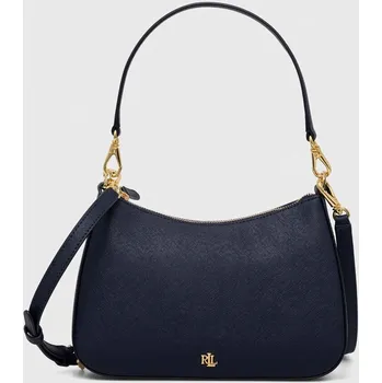Kožená kabelka Lauren Ralph Lauren 431883768 námořnická modř 59X, vel. ONE SIZE