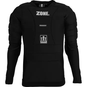 Florbalový dres Zone floorball Goalie T-shirt UPGRADE black/silver Brankářský dres XL / XXL, černá / stříbrná