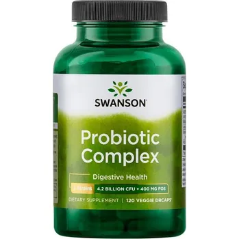 Zdraví Swanson Probiotic Complex Doplněk stravy s obsahem probiotik 120 ks, vegetariánská kapsle, 4,2 Billion CFU + 400 MG FOS, EXP. 10/2025