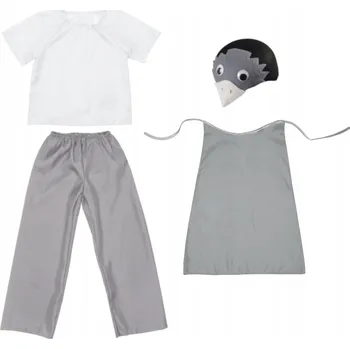 Karnevalový kostým KOSTÝM KUKUŁKA KALHOTY HALENKA ČEPICE 116-128 4el