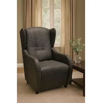 Křeslo FALCO Křeslo ušák Finet watusi tm.šedý