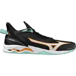 Mizuno WAVE MIRAGE 5(U) X1GA235012 Sálová obuv Black / Tangelo / Ice Green, UK 8,5, EU 42,5, US 9,5, 27,5 cm