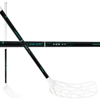 Sport Unihoc EVOLITE PRO FL 26 white CLASSIC Florbalová hůl bílá / tyrkysová, Levá (levá ruka dole), 104cm (=114cm)
