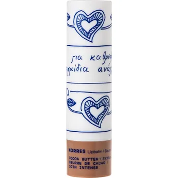 Péče o rty Korres Lipbalm Cocoa Butter bezbarvý balzám na rty s vůní kakaového másla 4,5 g