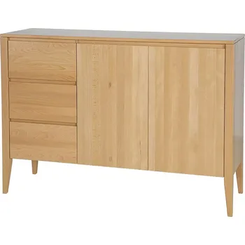 Komoda DREWMAX Komoda z bukového dřeva RETRO KD439